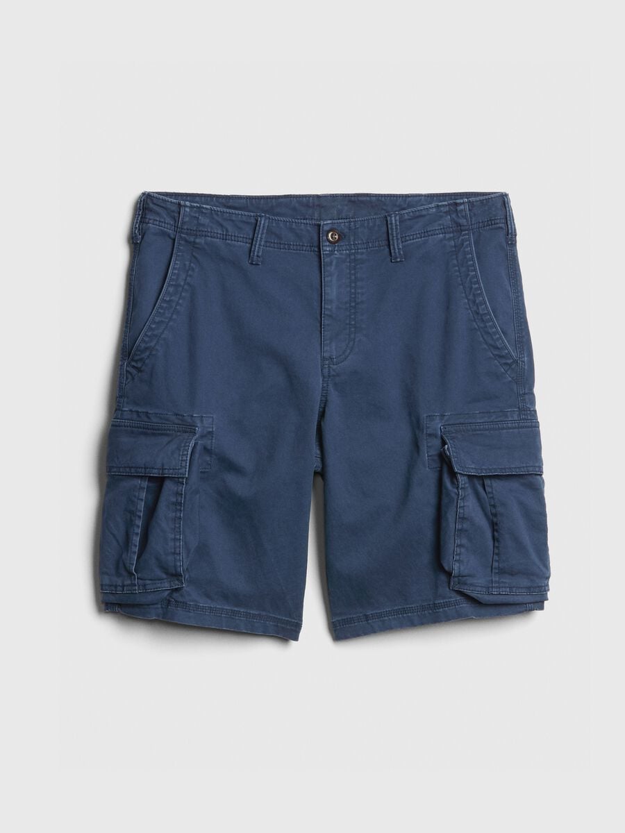 Bermuda cargo in cotone e Lyocell Uomo_4
