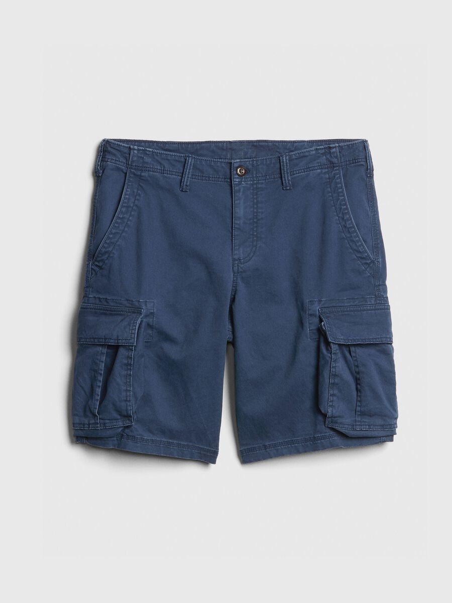 Bermuda cargo shorts in cotton and Lyocell Man_4