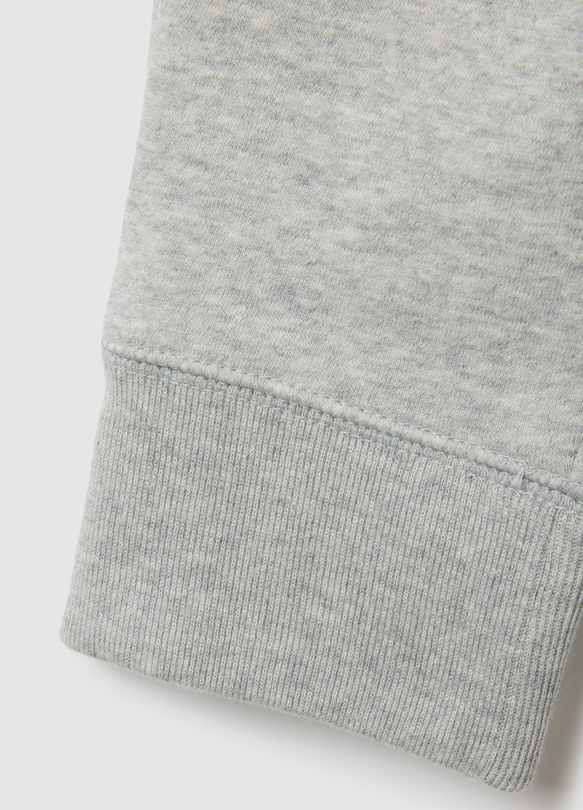 Fleece joggers with logo embroidery_2