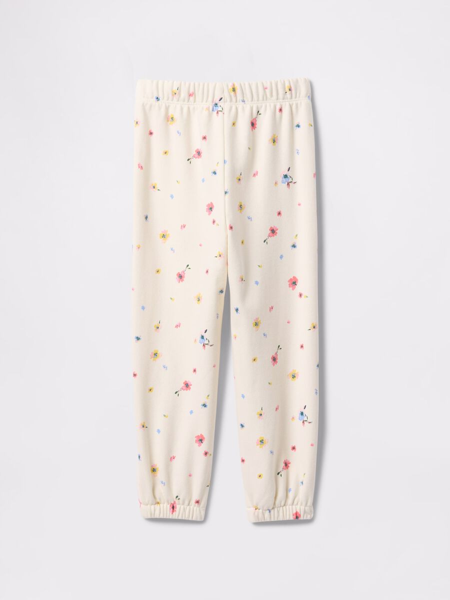 Pantaloni jogger floreali Bimba_1