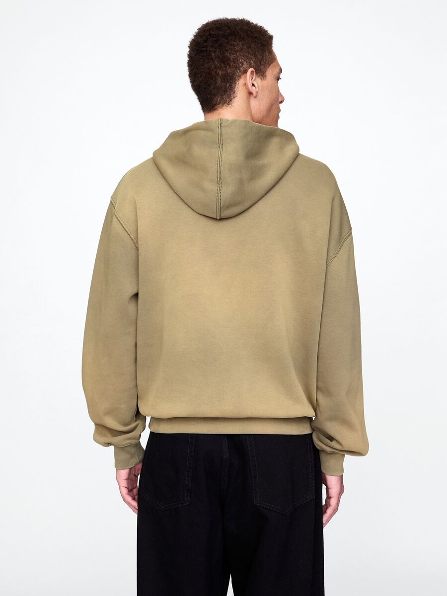 Felpa con cappuccio verde Gap Unisex_3