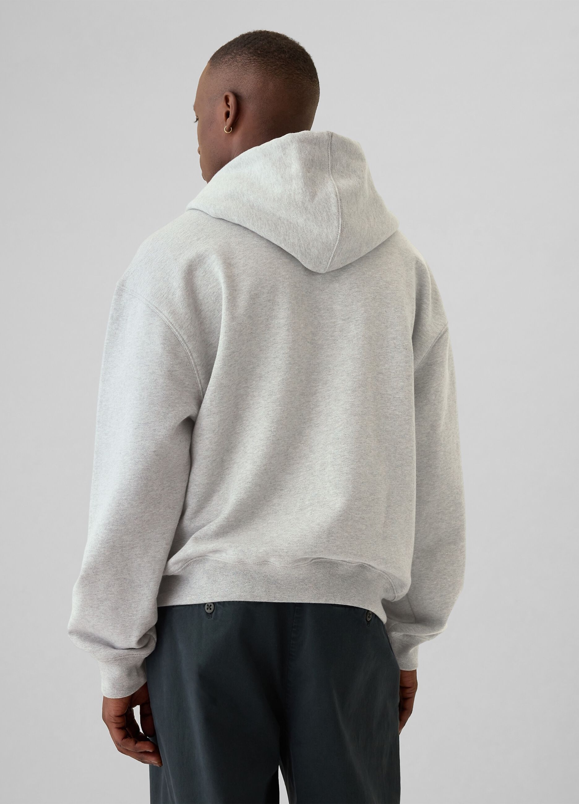 Full-zip con cappuccio e ricamo logo_2