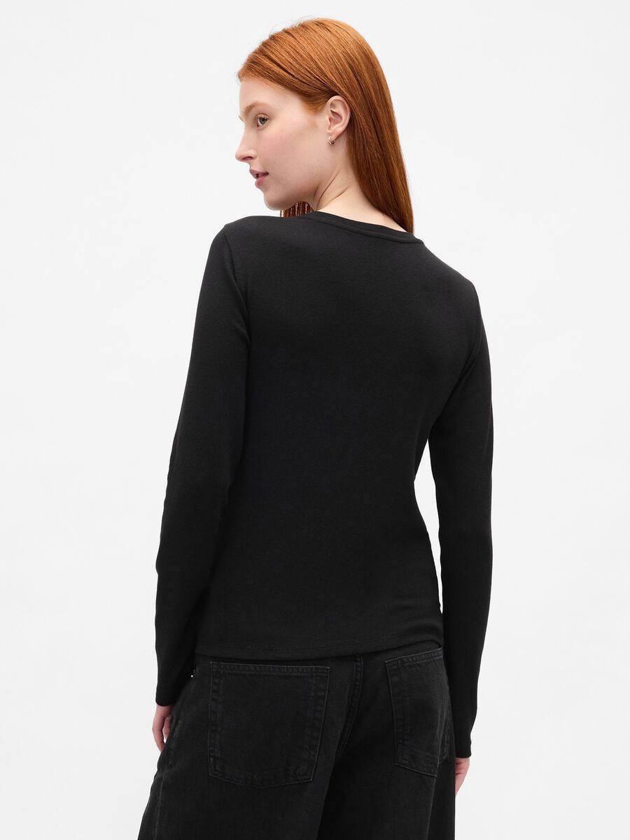 Maglia elasticizzata a maniche lunghe Donna_2