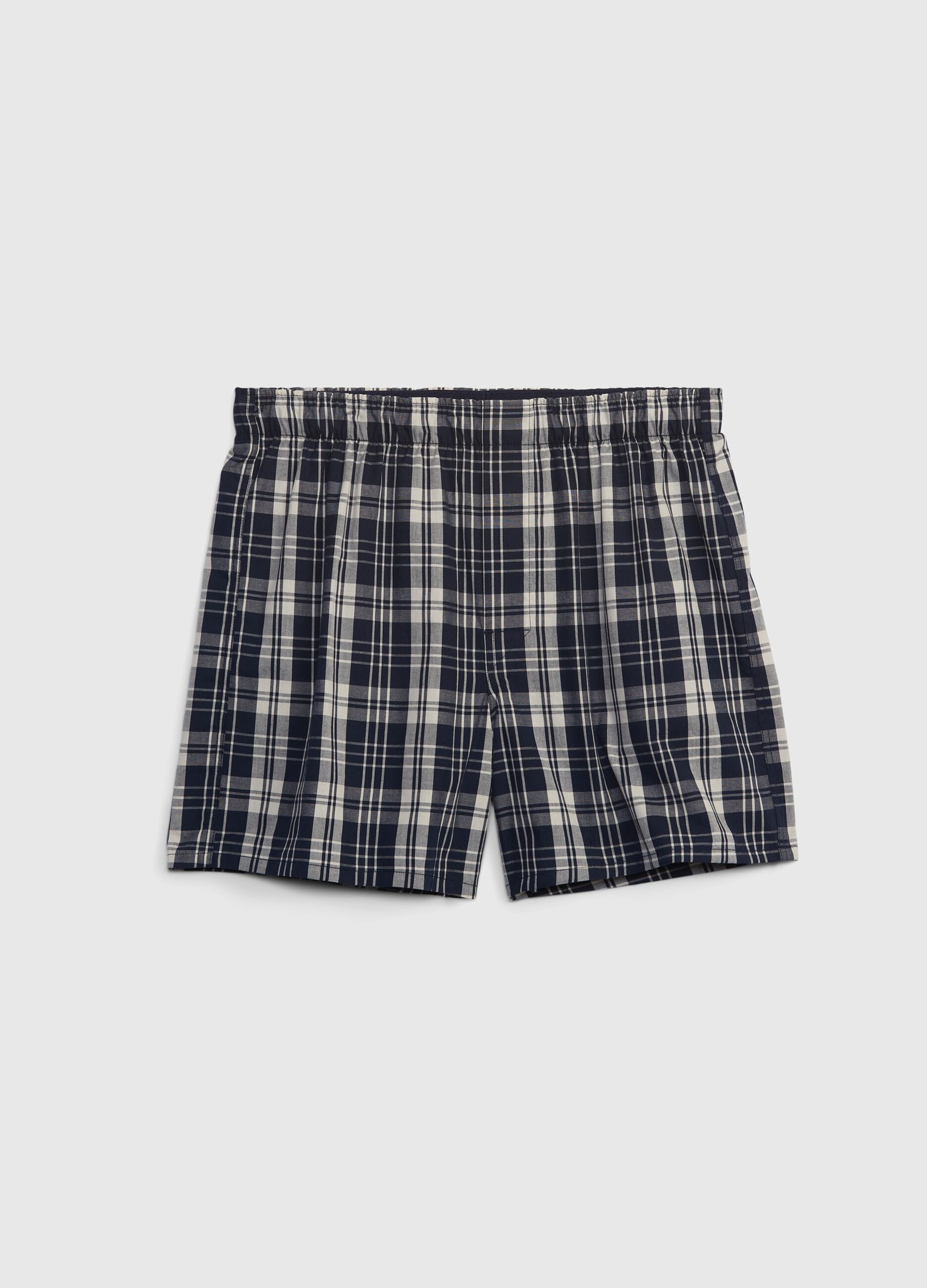 Check cotton boxer shorts