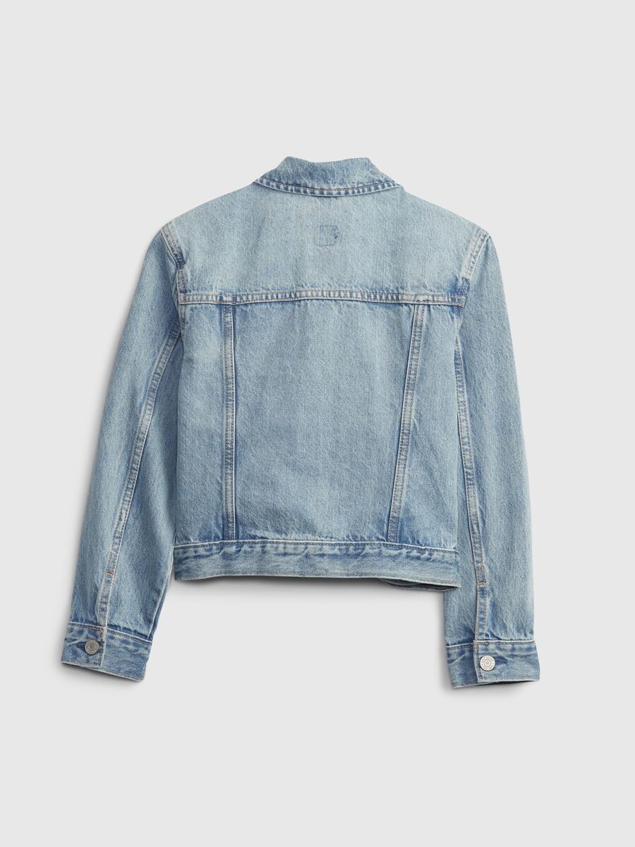 Denim jacket with pockets Girl_2