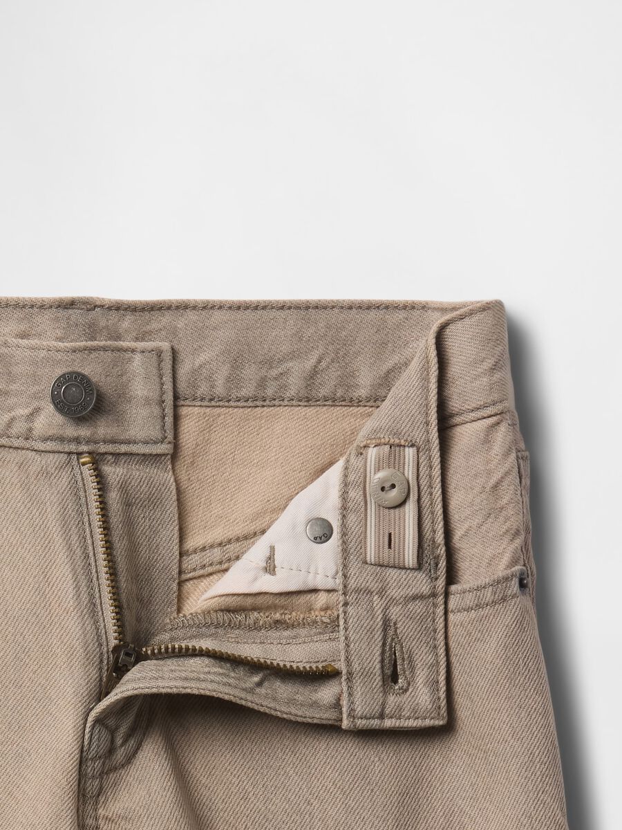 Bermuda beige in denim Bambino_4