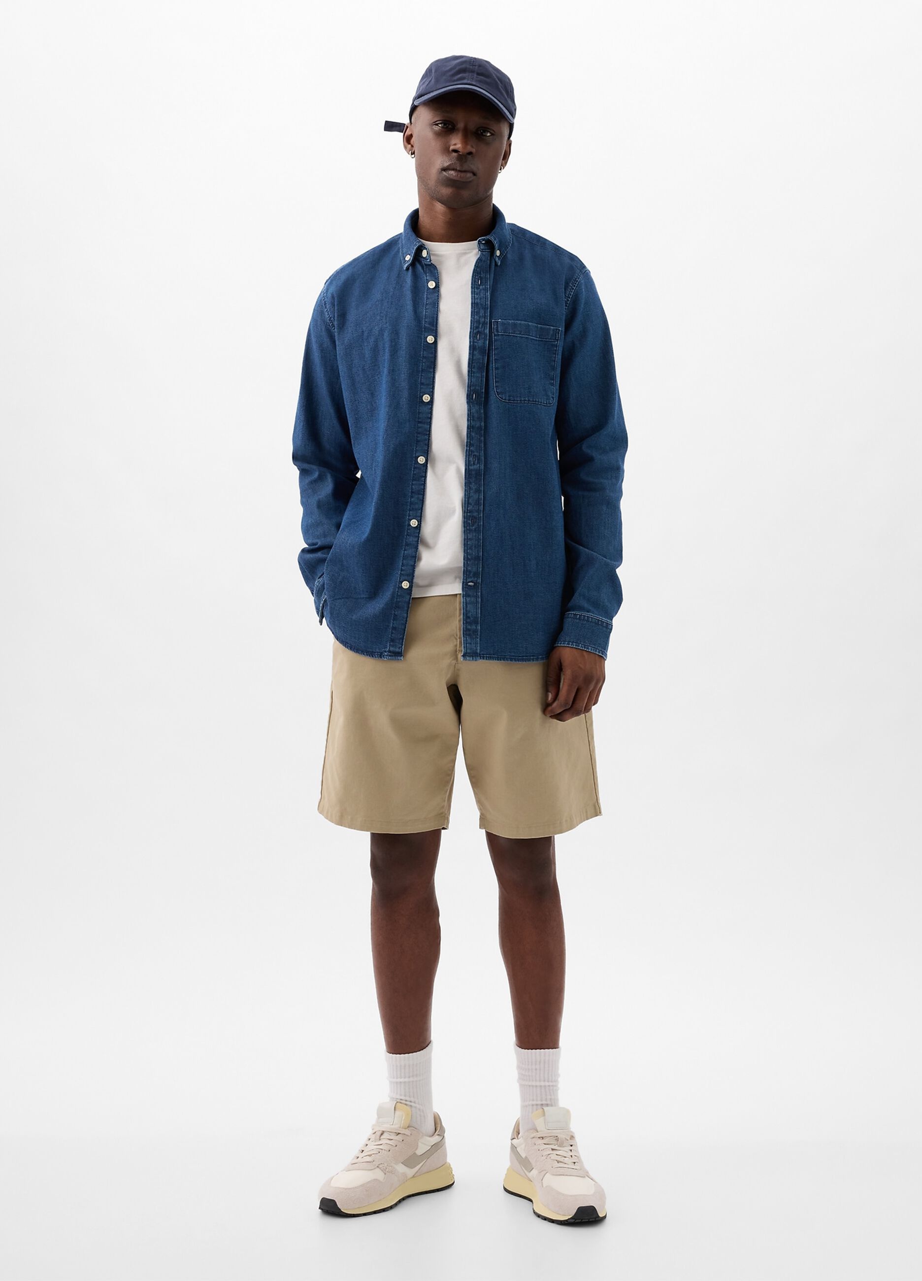 Bermuda relaxed fit in cotone stretch
