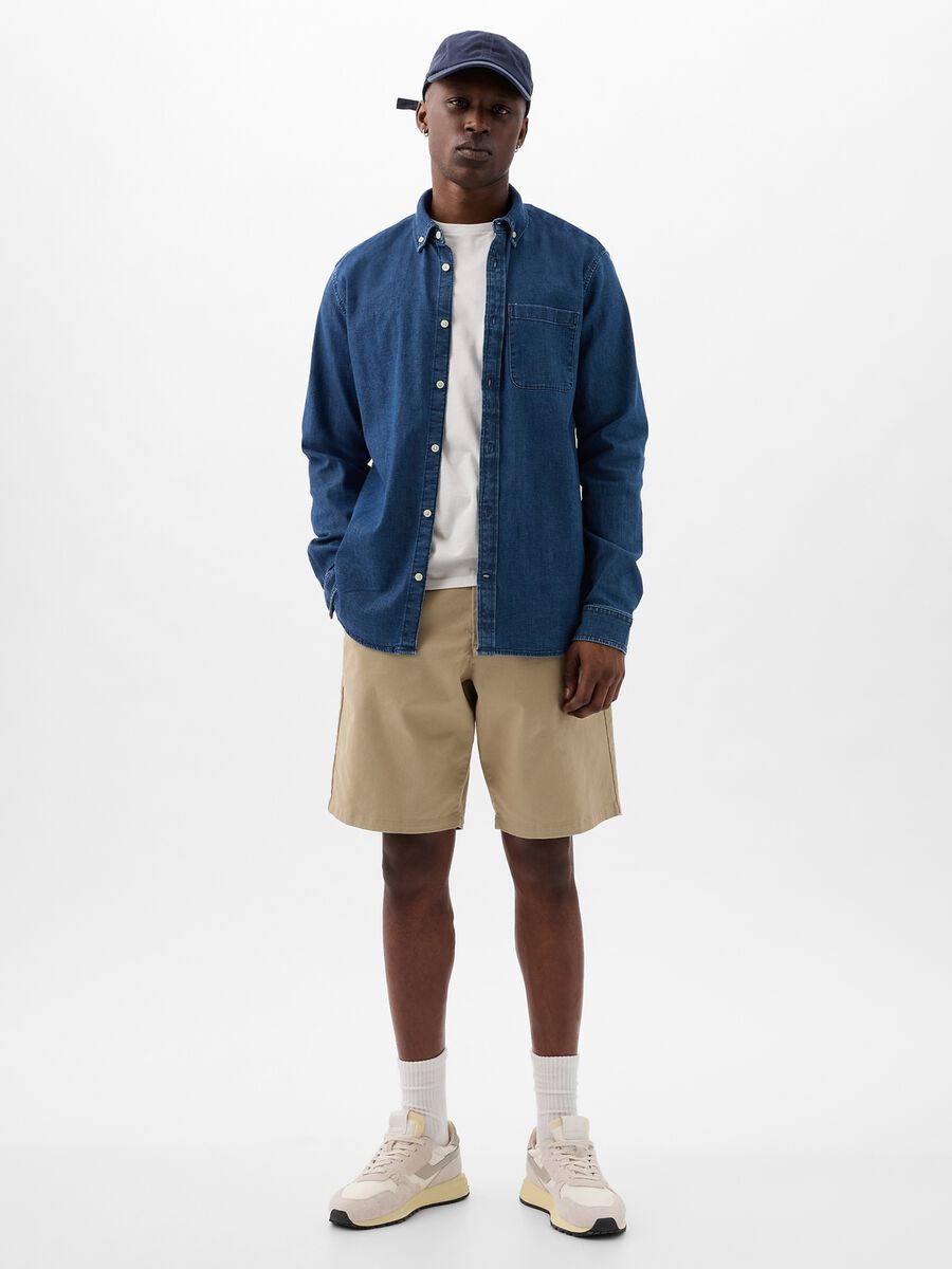Bermuda relaxed fit in cotone stretch Uomo_0