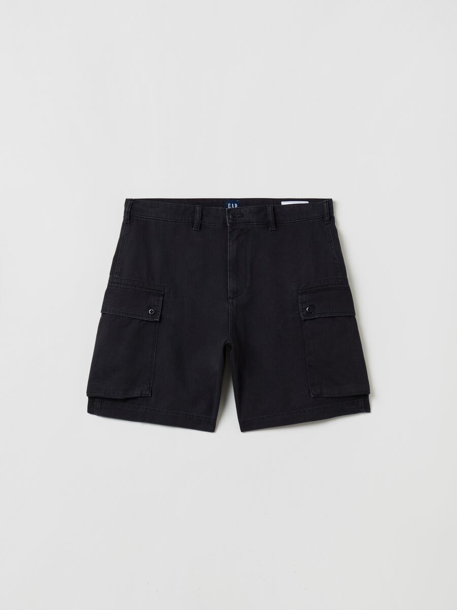 Cotton cargo Bermuda shorts Man_0