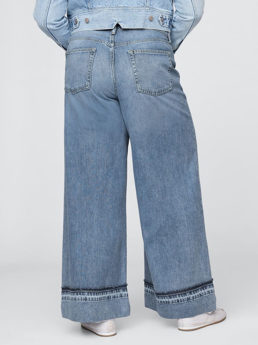 Jeans a gamba larga in denim Gap Donna_5