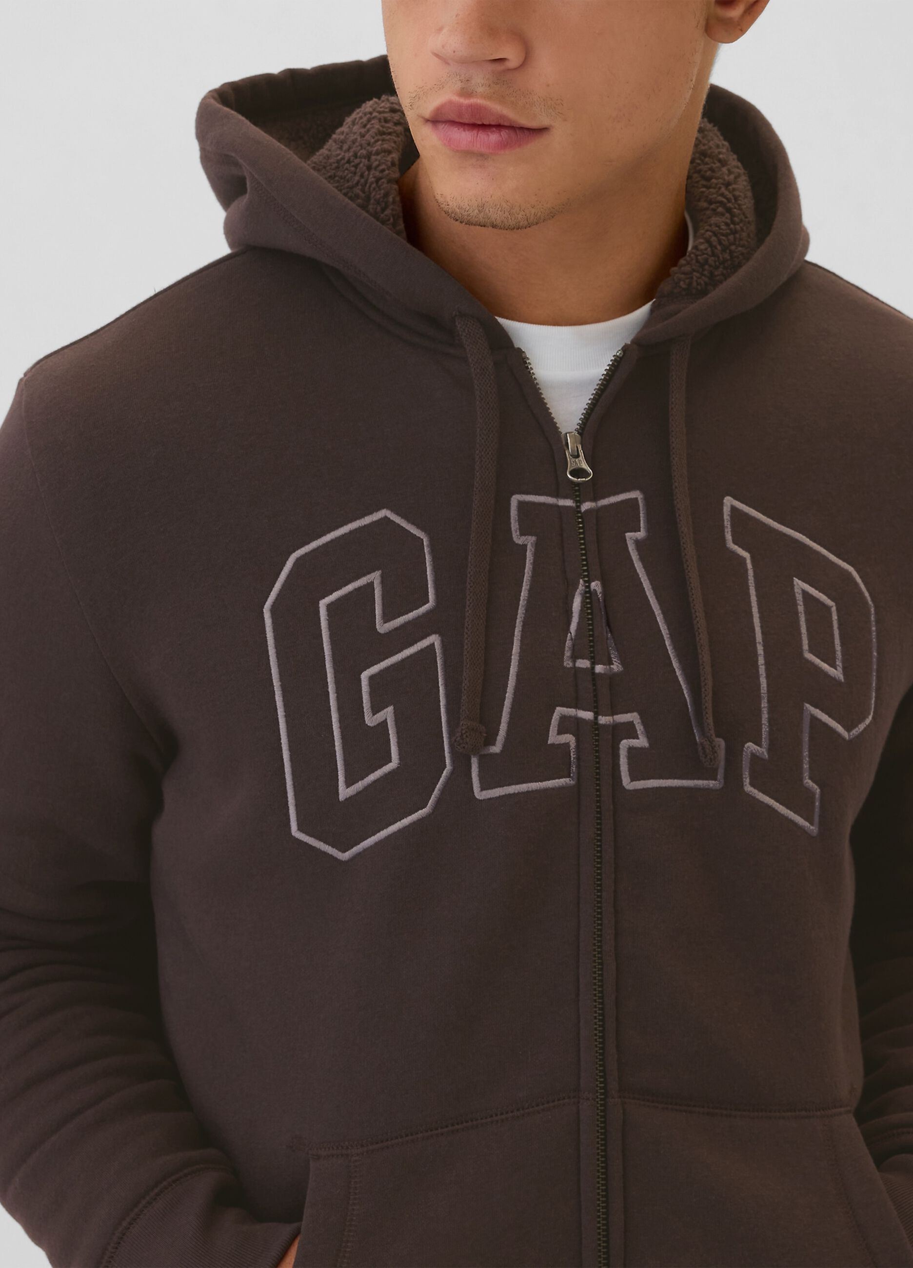 Felpa con cappuccio ricamo logo_3