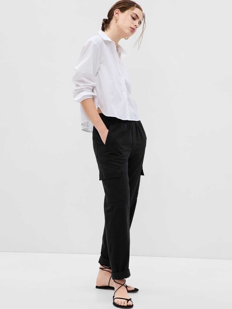 Joggers cargo in twill Donna_0