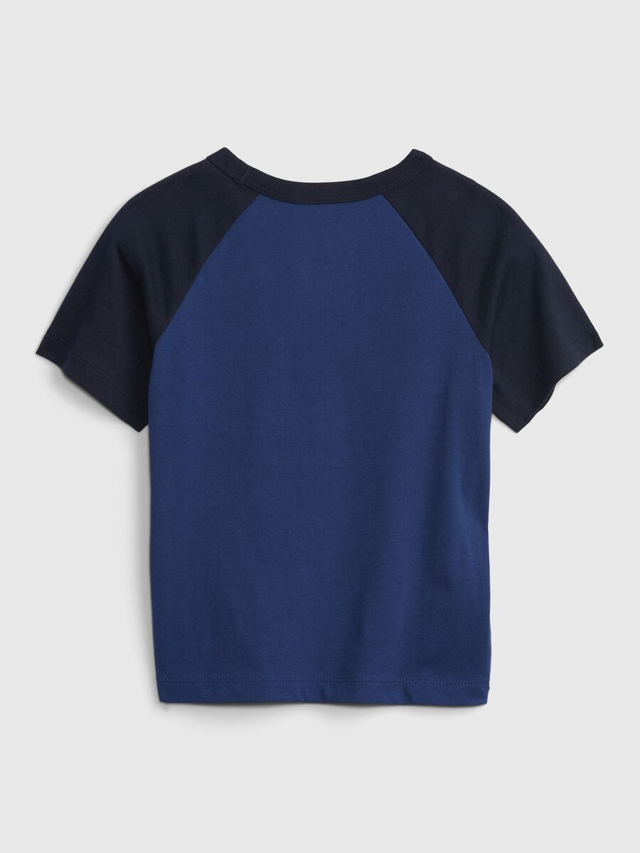 T-shirt con maniche raglan stampa logo Bimbo_1