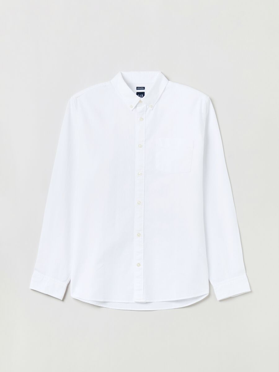 Camicia regular fit in cotone oxford Uomo_1
