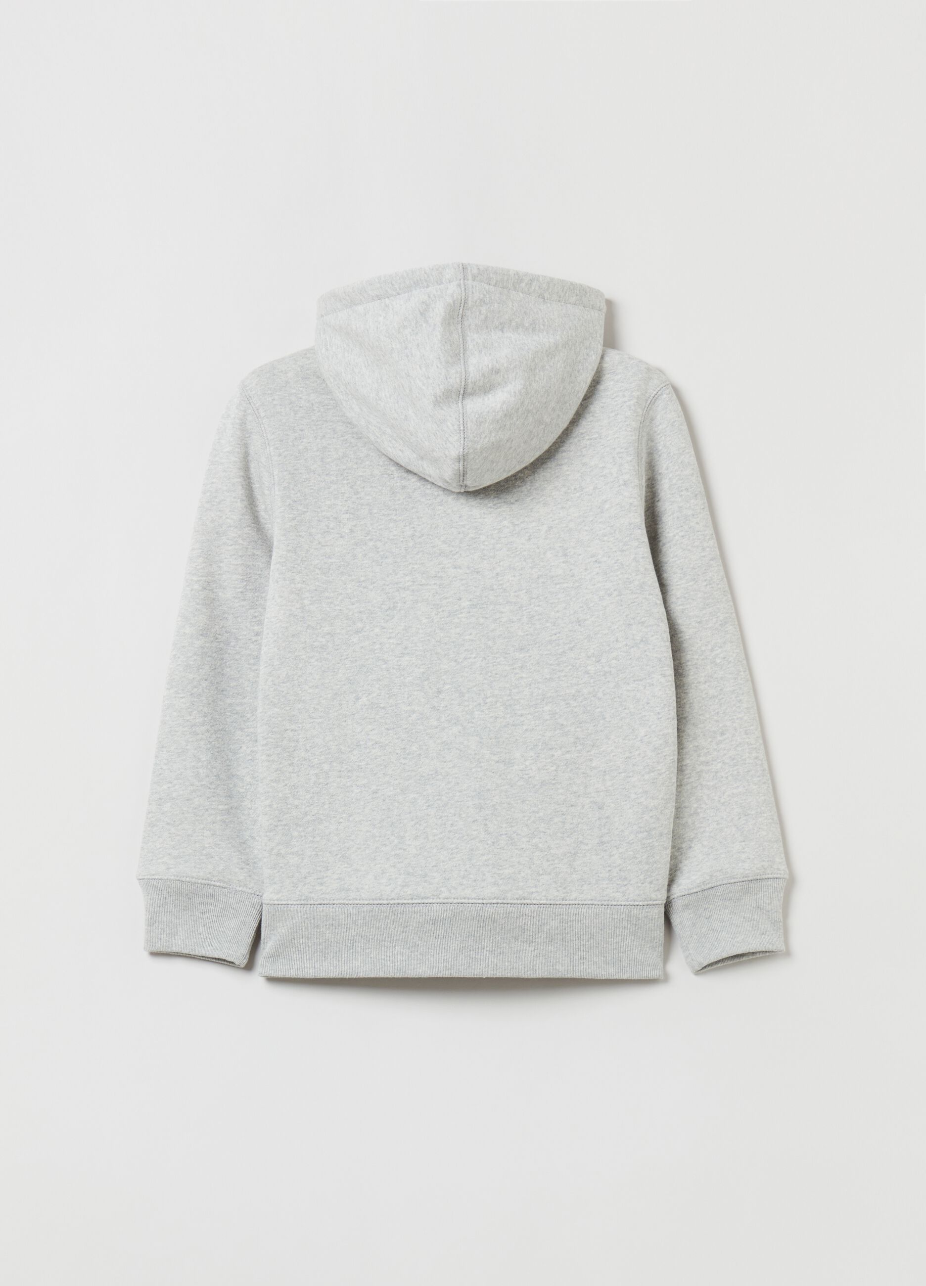Full-zip in felpa con ricamo logo_1