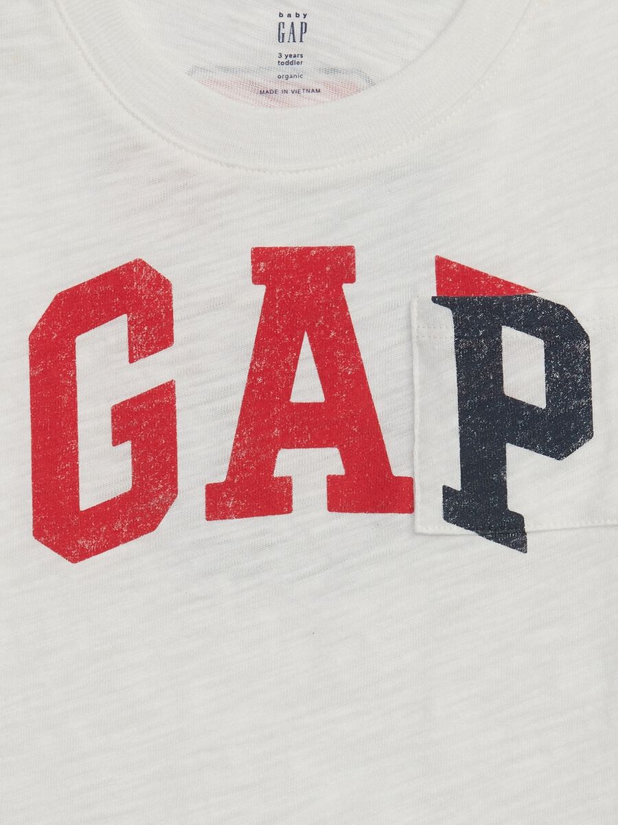T-shirt con logo effetto vintage Bimba_2