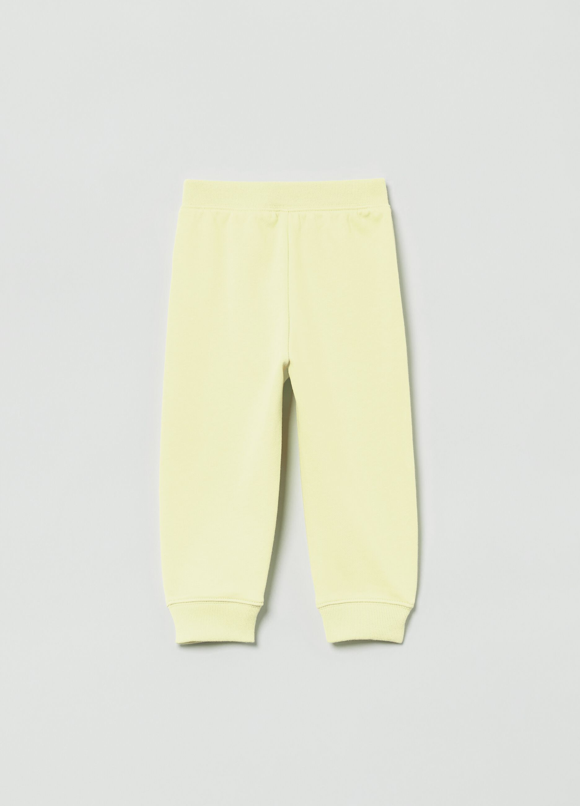 Joggers in felpa con stampa logo_1