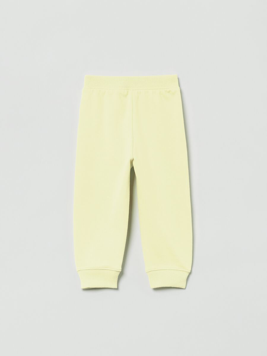 Joggers in felpa con stampa logo Bimba_1