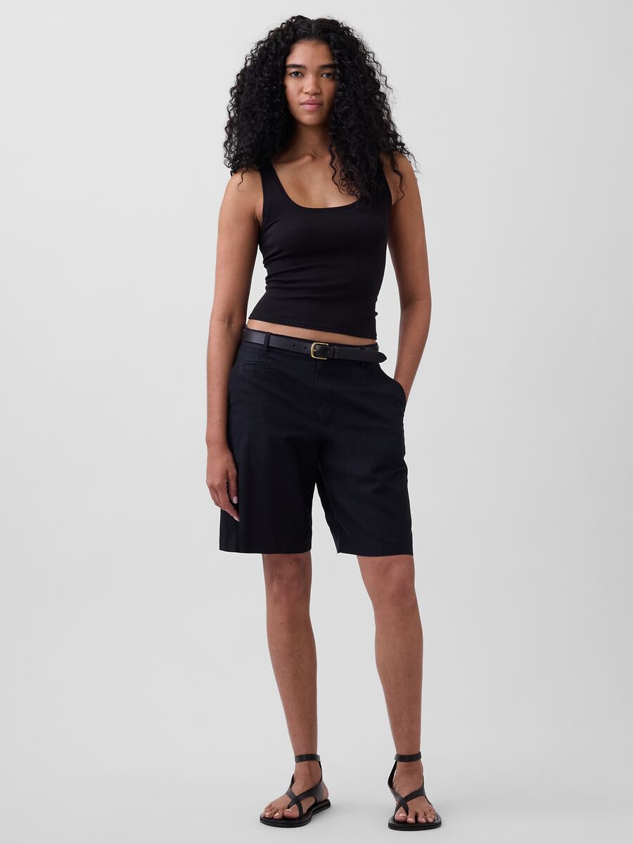 Shorts in cotone e modal elasticizzato Donna_0