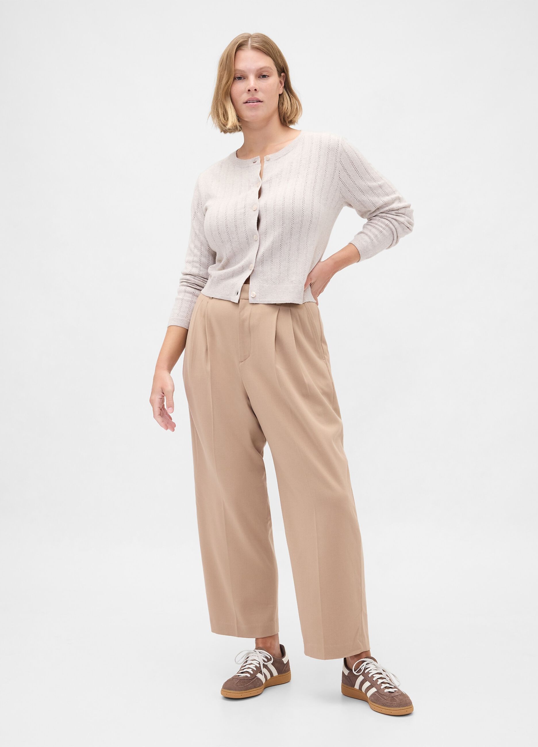 Pantaloni beige elasticizzati_4