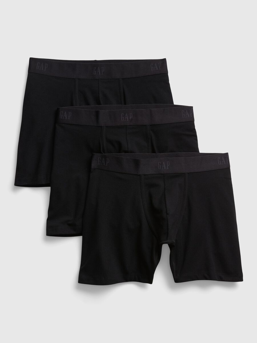 Three-pack stretch organic cotton boxer shorts Man_0