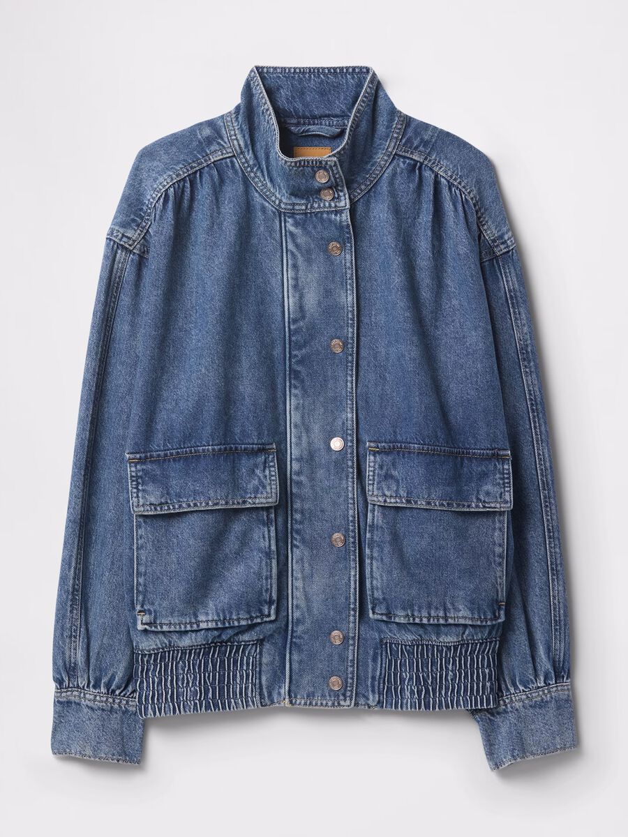 Giacca denim blu Gap Donna_4