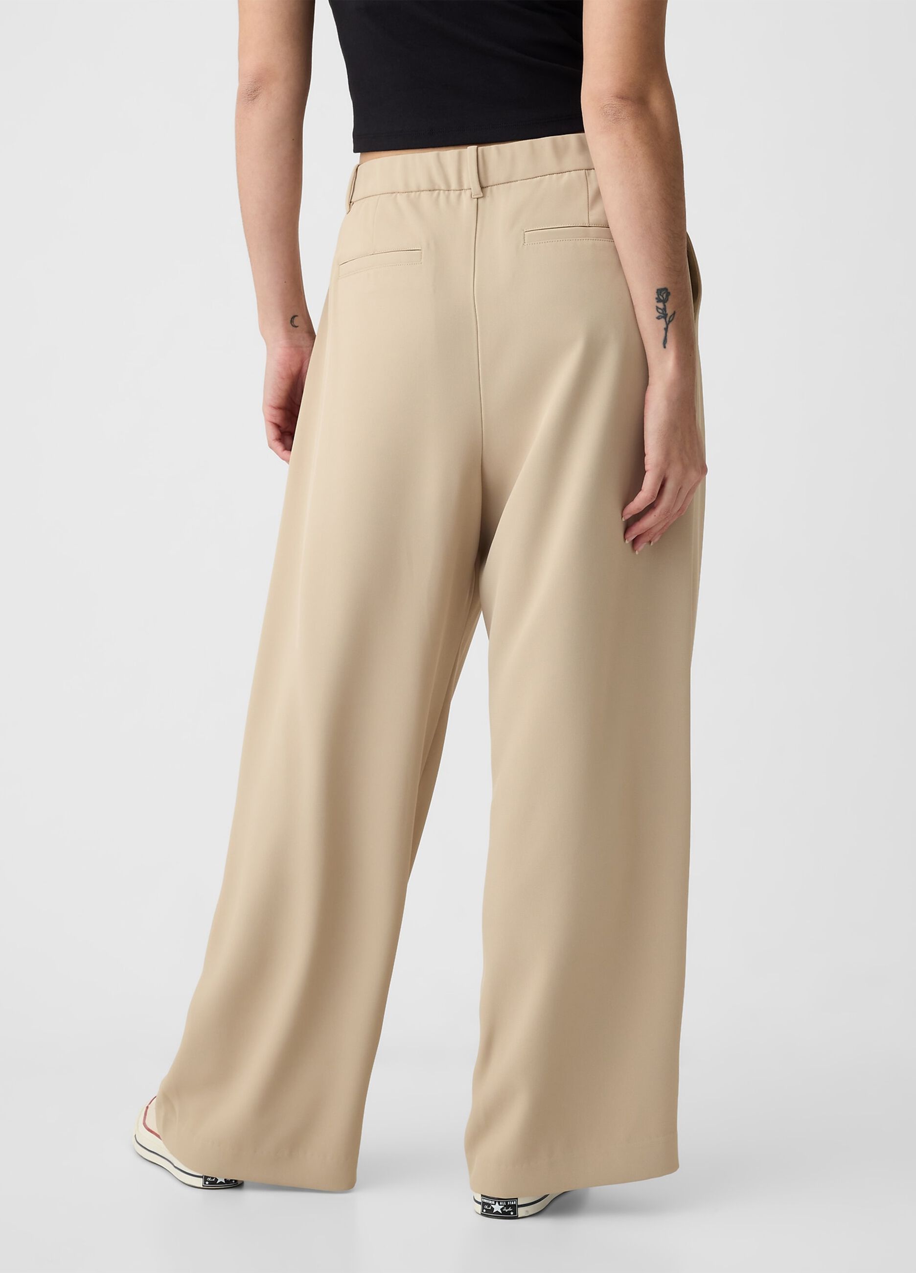 Pantalone wide leg vita alta con pinces_4