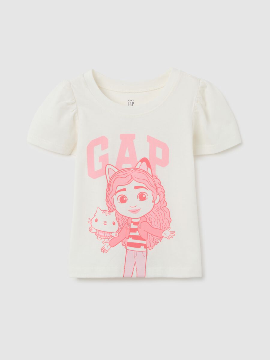 T-shirt bianca con stampa grafica GAP Bimba_0