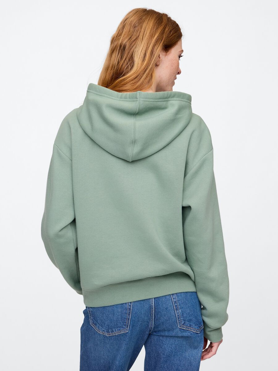 Hooded Sweatshirt with Logo Woman_1