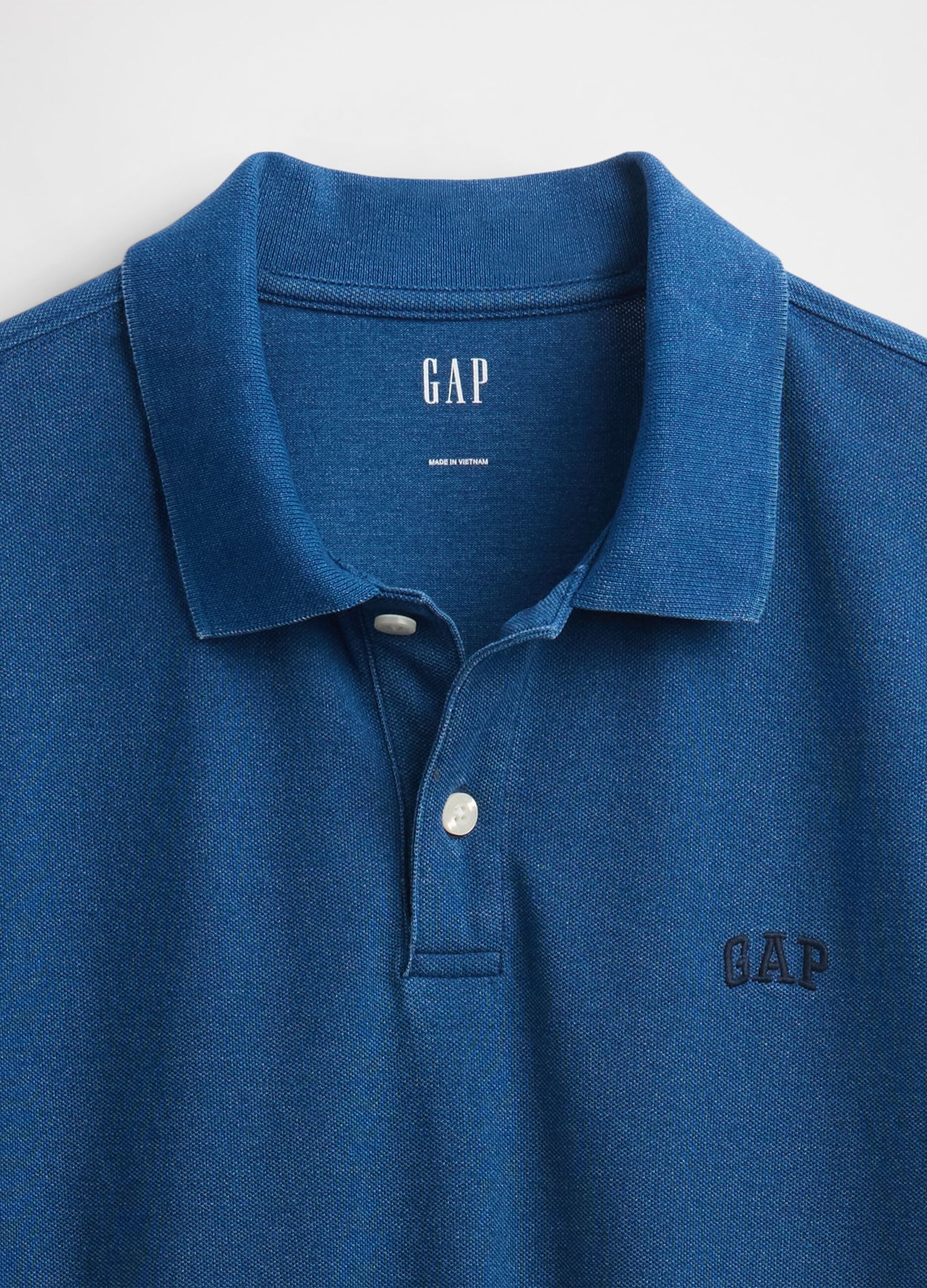 Short Sleeve Stretch Blue Polo