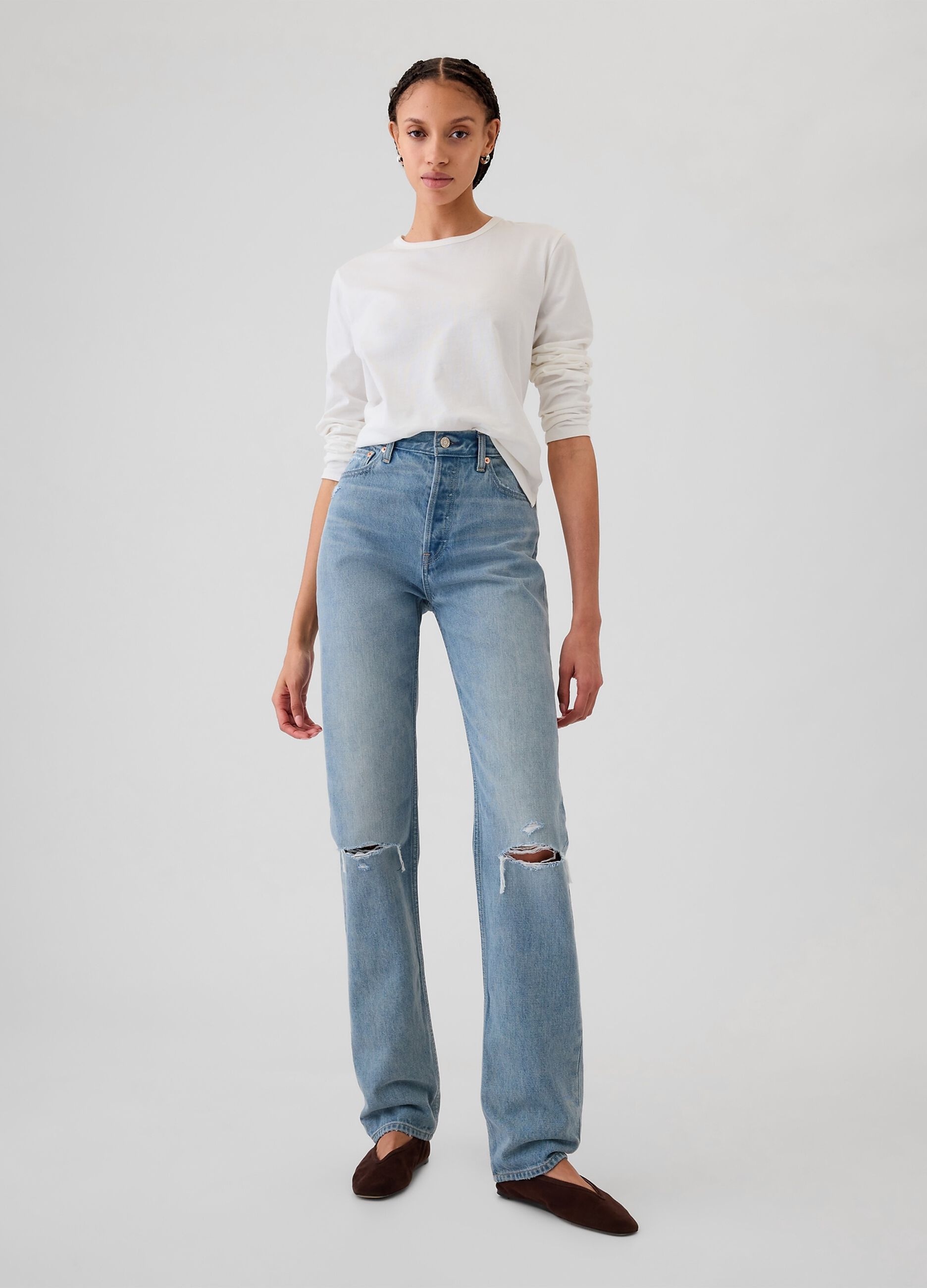 T-shirt a maniche lunghe in cotone_1