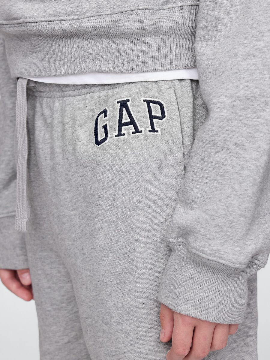 Pantaloni grigi per ragazzi in misto cotone Bambino_3