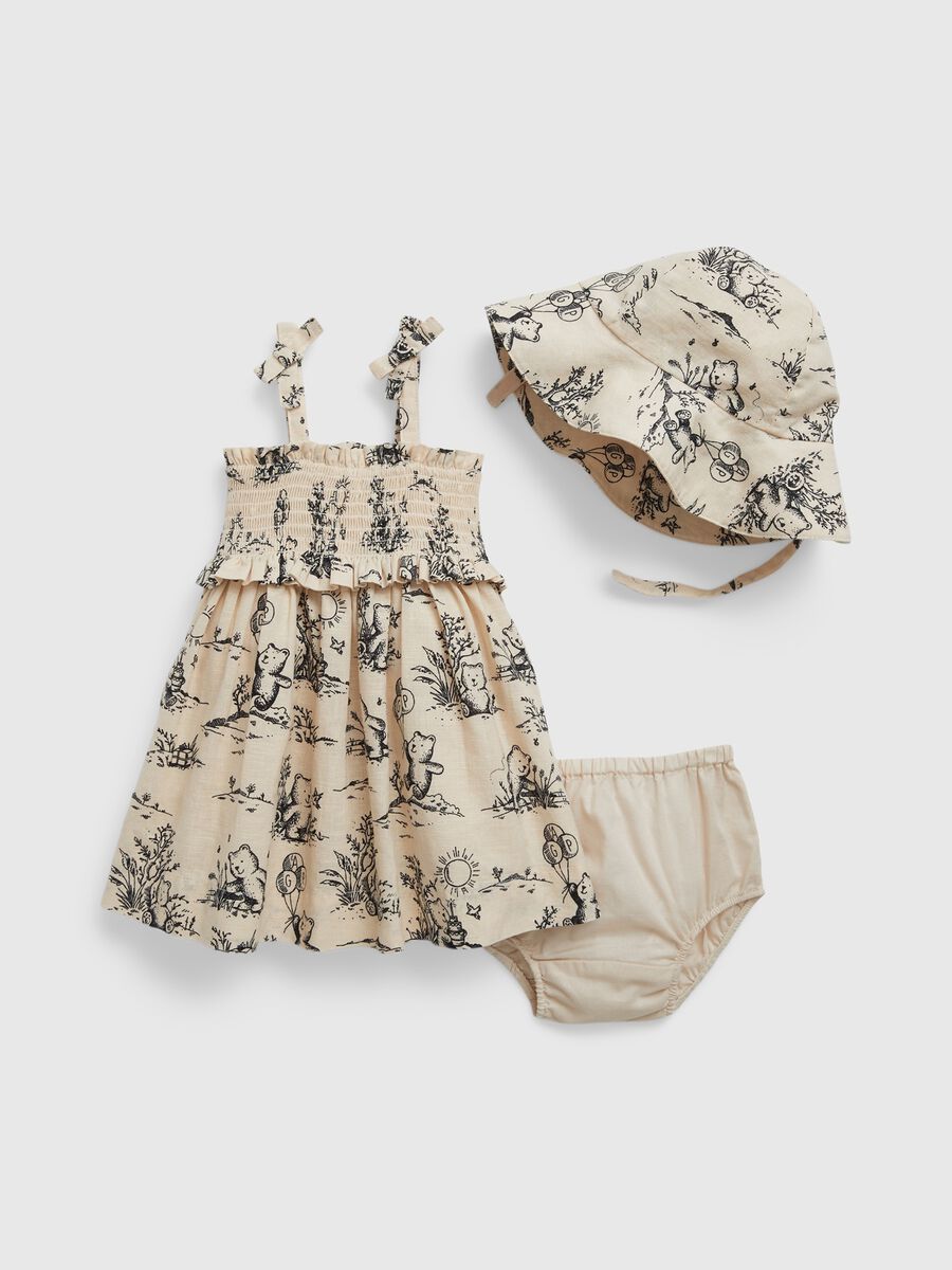 Dress with culottes and hat set Newborn_1