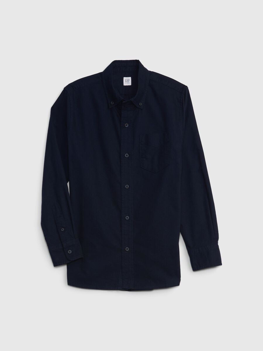 Oxford cotton shirt with pocket Boy_0