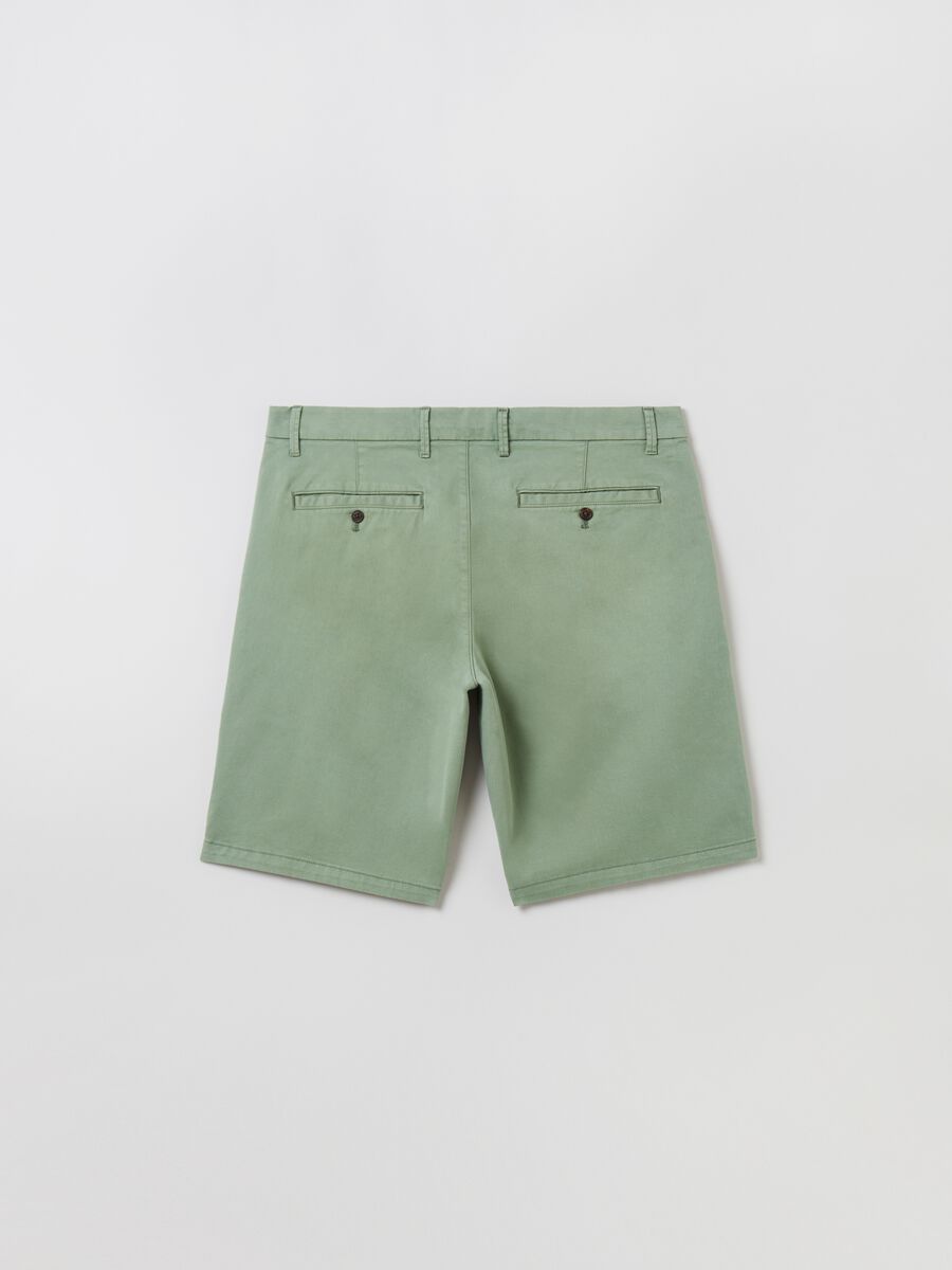 Stretch cotton Bermuda shorts Man_2