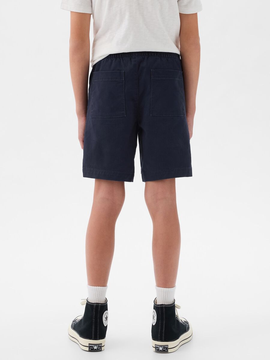 Bermuda in twill con coulisse Bambino_2