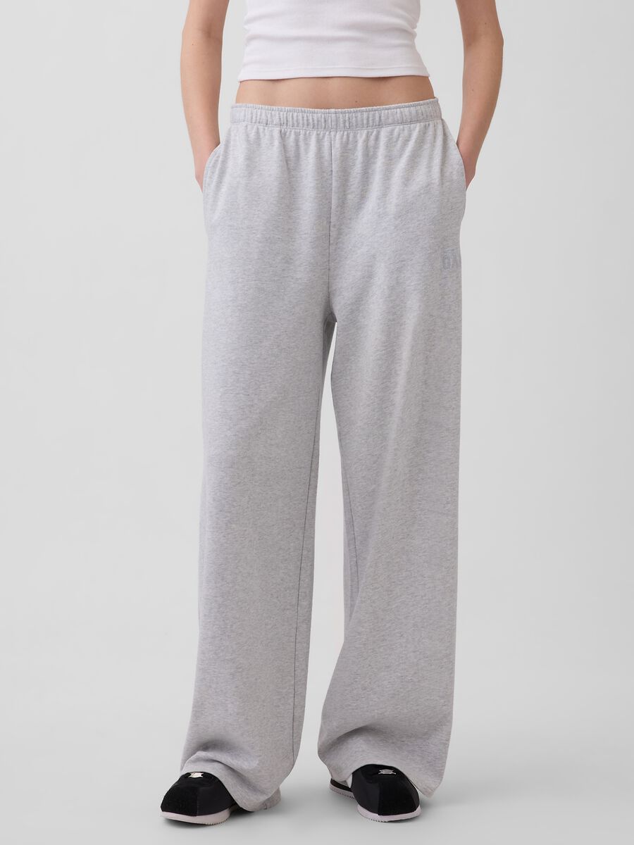 Regular Fit Cotton Blend Trousers Woman_1