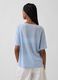 T-shirt a maniche corte in misto lino_1