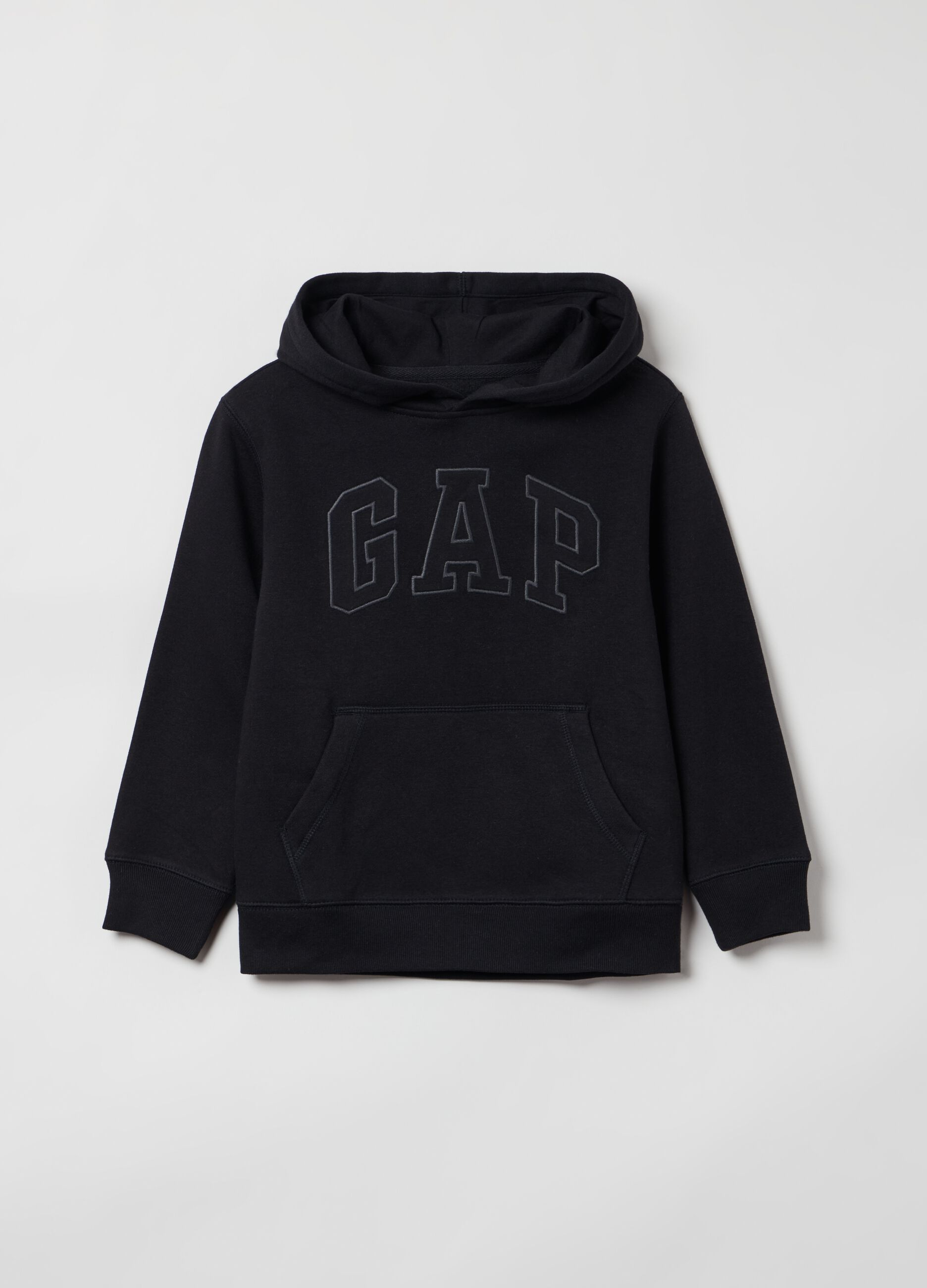 Felpa con cappuccio e ricamo logo