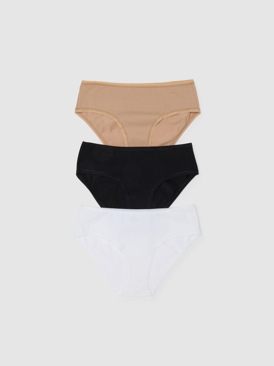 Tripack culotte in cotone bio stretch Donna_1