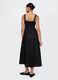 Abito lungo nero in lino e viscosa Gap_2