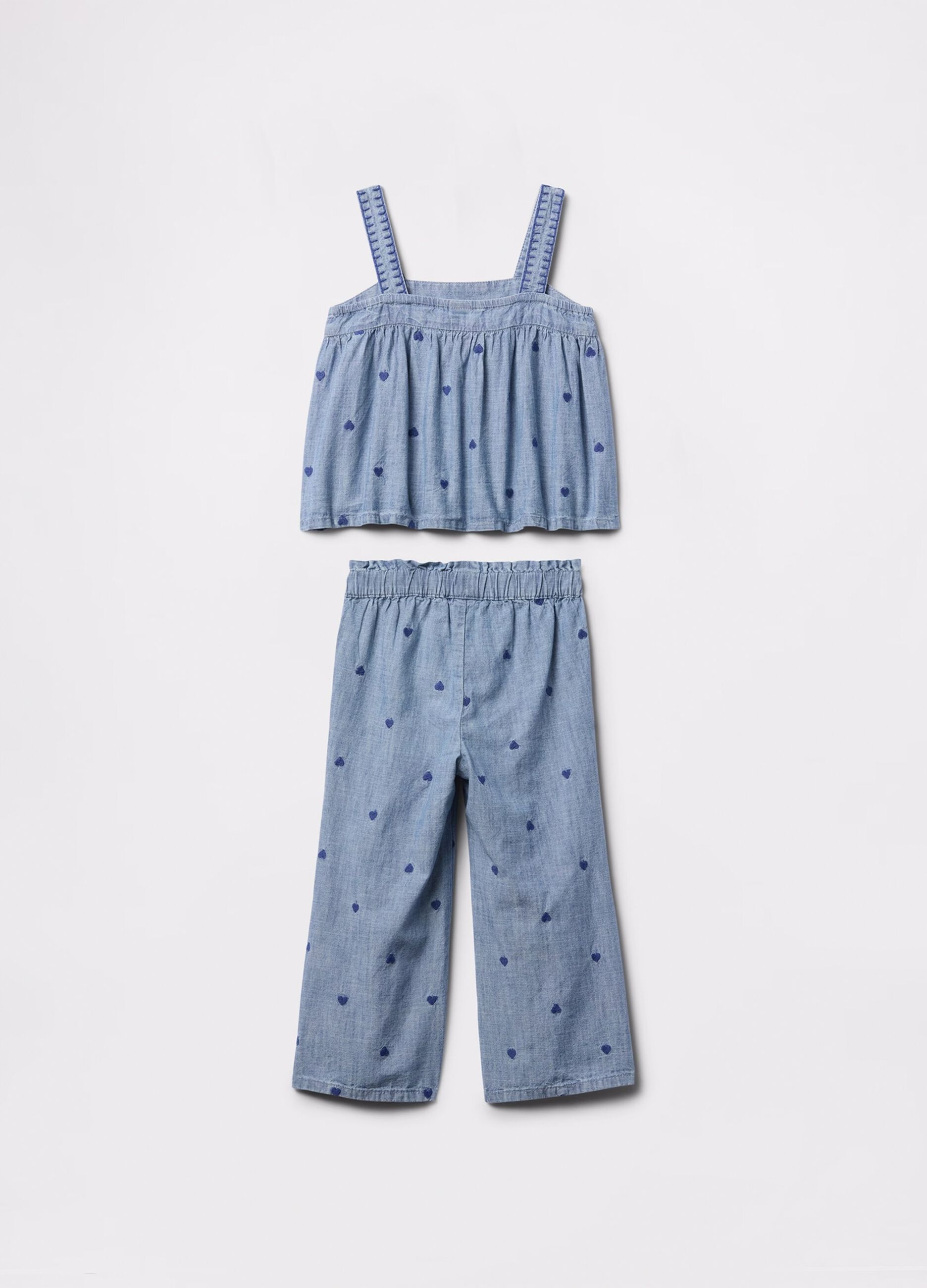 Set chambray con ricamo cuori_2