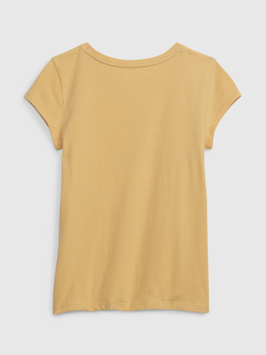 Cotton T-shirt with logo print Girl_1