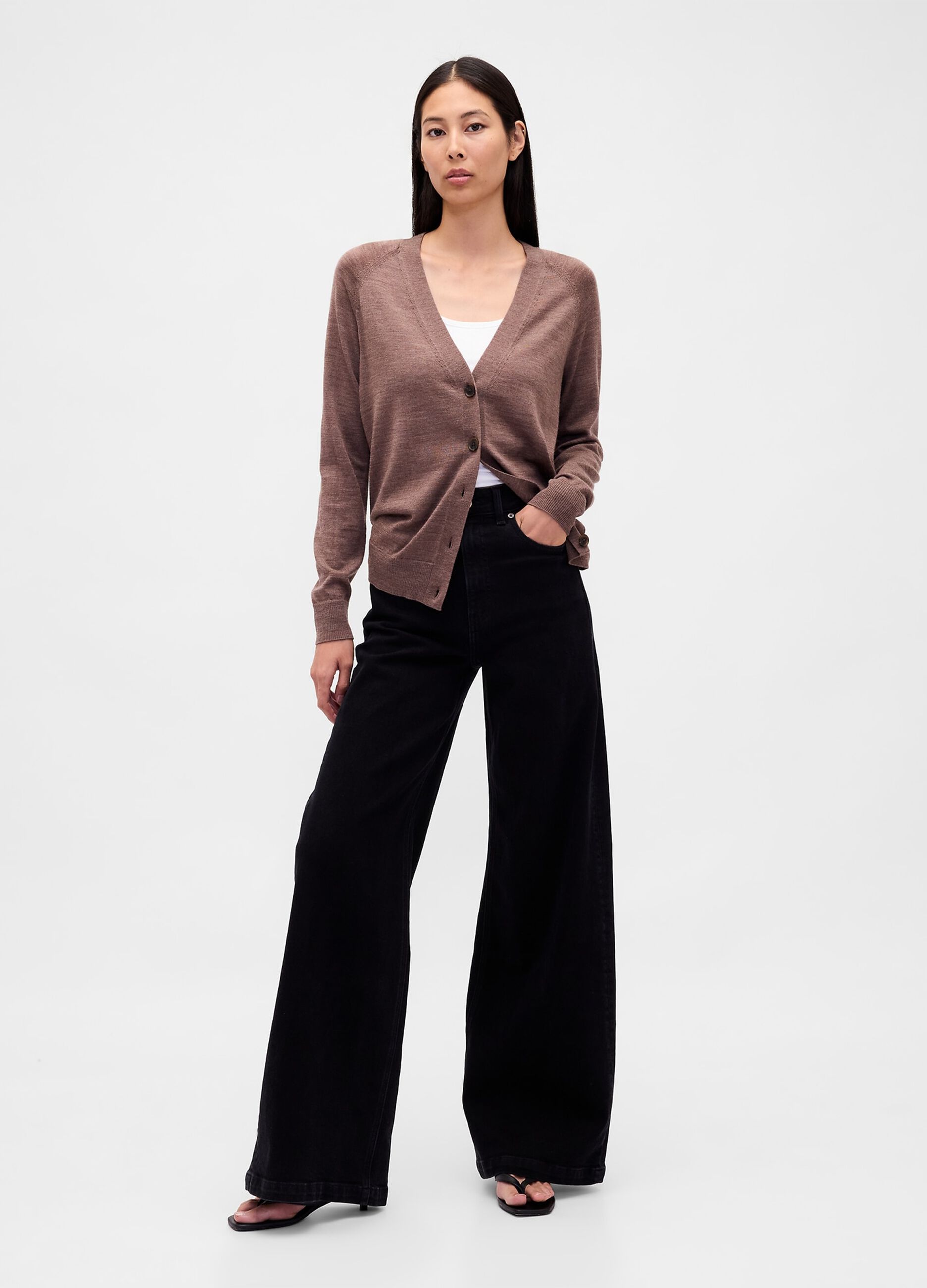 Brown wool cardigan_2