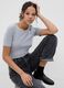 T-shirt girocollo in cotone e modal melange_0