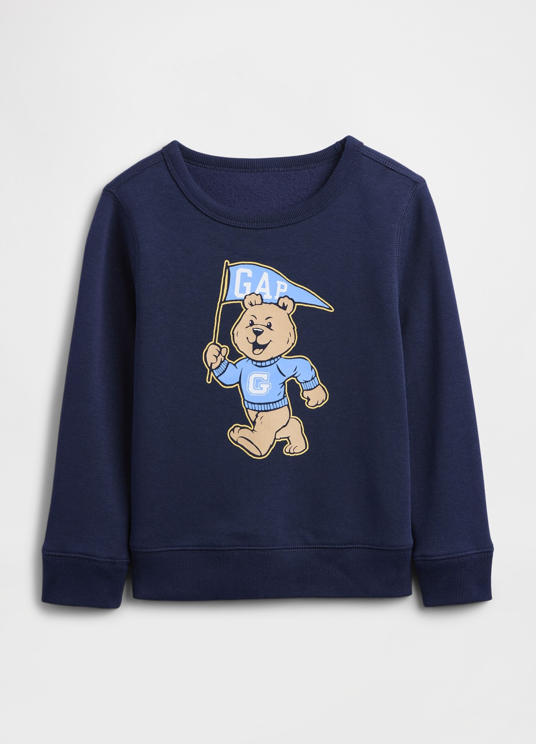 Felpa blu per bambino in misto cotone