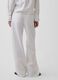 Pantaloni wide leg in misto lino e cotone_2