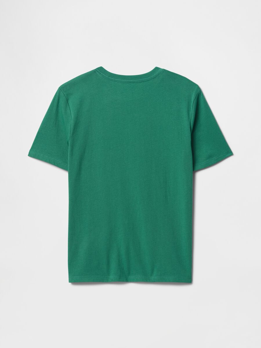 T-shirt verde con grafica GAP Athletic Bambino_1