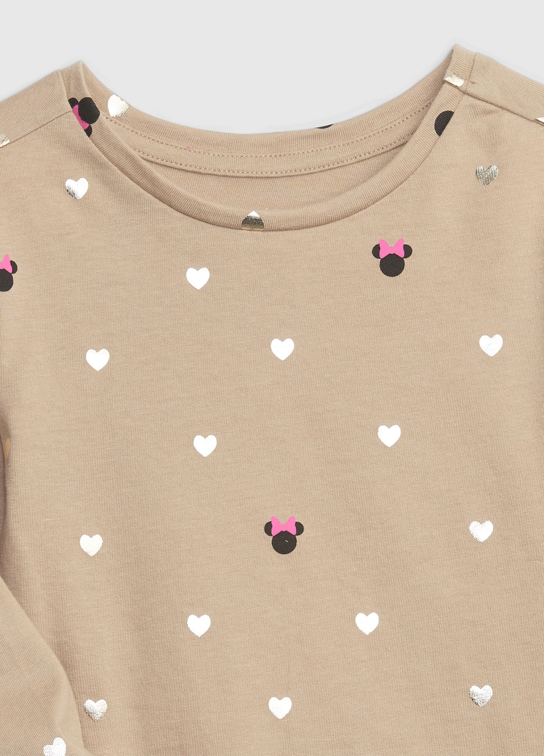 T-shirt a maniche lunghe con stampa Minnie_2