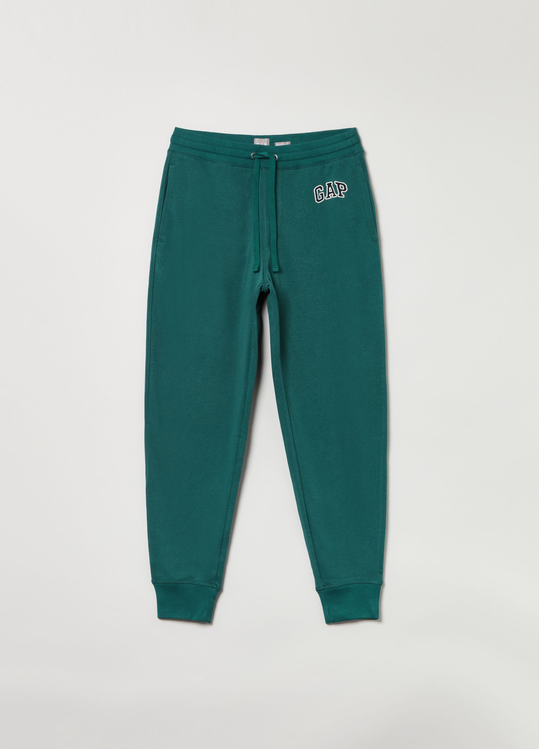 Joggers in felpa con ricamo logo